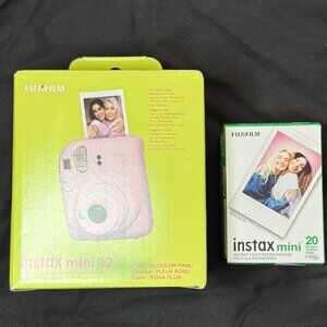 Fujifilm Instax Mini 12 instant camera includes pack of film and case